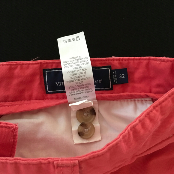 Men's Vineyard Vines Club Shorts Rhubarb 32" waist - Picture 3 of 6